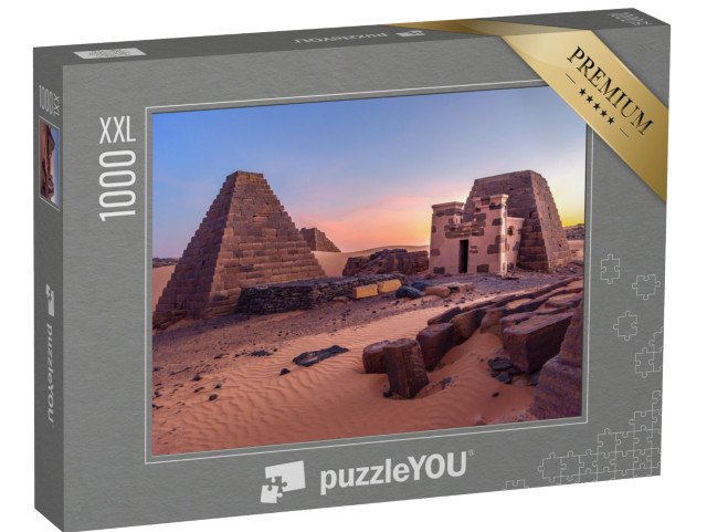 puzzle 1000 dílků XXL „Pyramidy v Meroe, Súdán“