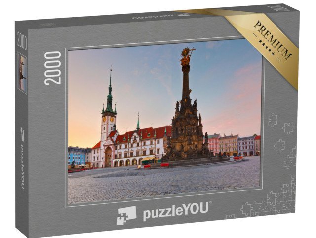 puzzle 2000 dílků „Radnice a sloup Nejsvětější Trojice, Olomouc, Česká republika“