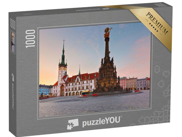 puzzle 1000 dílků „Radnice a sloup Nejsvětější Trojice, Olomouc, Česká republika“