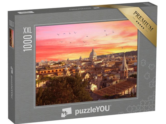 puzzle 1000 dílků XXL „Řím při západu slunce, Itálie“