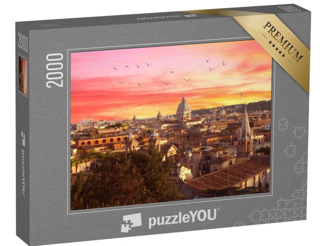 puzzle 2000 dílků „Řím při západu slunce, Itálie“