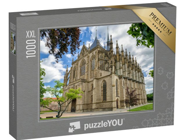 puzzle 1000 dílků XXL „Římskokatolický kostel sv. Barbory, Kutná Hora, Česká republika“