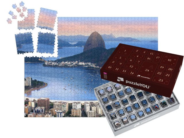 Adventní kalendář „Rio De Janeiro v záři večerního slunce, Brazílie“
