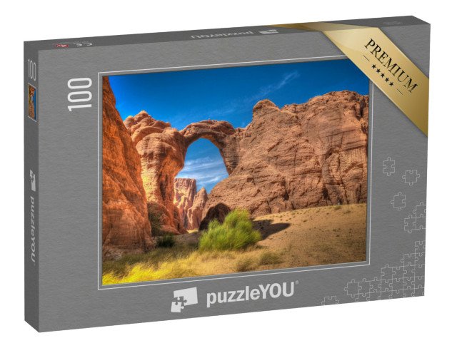 puzzle 100 dílků „Skalní útvar na náhorní plošině Ennedi, Čad“