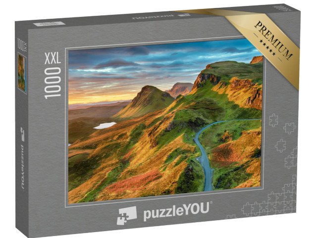 puzzle 1000 dílků XXL „Skalní útvary v Quiraingu, ostrov Skye, Skotsko“