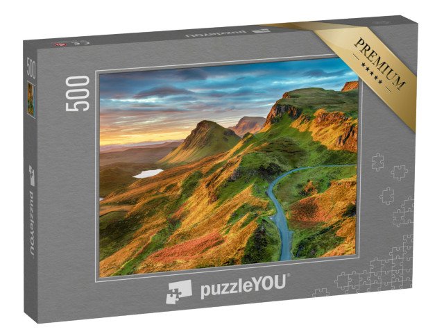 puzzle 500 dílků „Skalní útvary v Quiraingu, ostrov Skye, Skotsko“