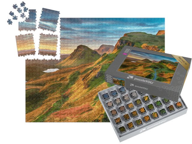 SMART SORTED® | Puzzle 1000 dílků „Skalní útvary v Quiraingu, ostrov Skye, Skotsko“