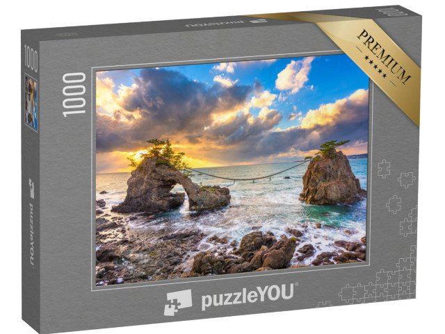 puzzle 1000 dílků „Skály Hatago-Iwa při západu slunce, Japonsko“