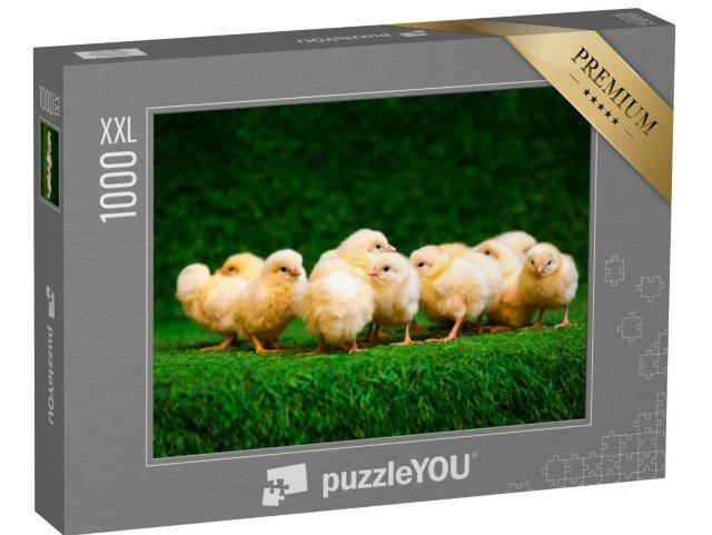 puzzle 1000 dílků XXL „Spousta malých žlutých kuřátek“