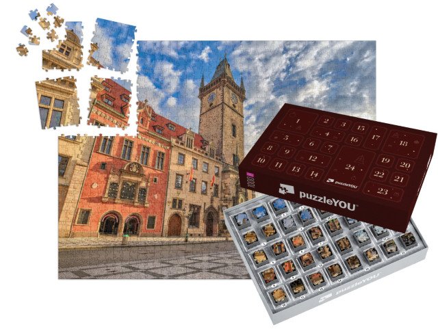 Adventní kalendář „Staroměstské náměstí, Praha, Česká republika“