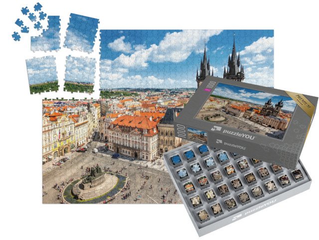 SMART SORTED® | Puzzle 1000 dílků „Staroměstské náměstí v Praze, Česká republika“