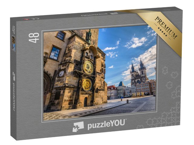 puzzle 48 dílků „Staroměstský orloj, Praha, Česká republika“