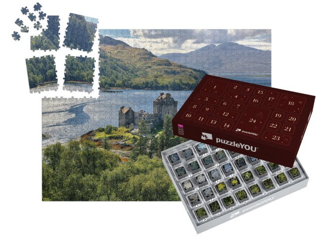 Adventní kalendář „Středověká pevnost Eilean Donan Castle, Skotsko“