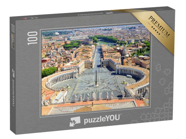 puzzle 100 dílků „Svatopetrské náměstí ve Vatikánu, Itálie“