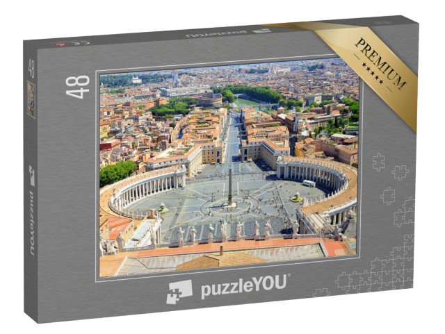 puzzle 48 dílků „Svatopetrské náměstí ve Vatikánu, Itálie“