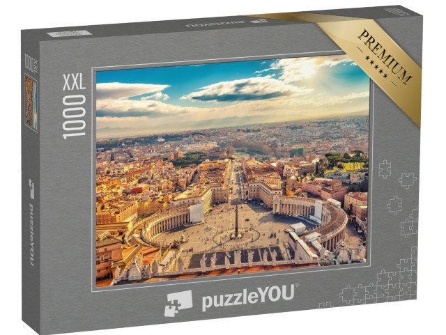 puzzle 1000 dílků XXL „Svatopetrské náměstí ve Vatikánu, Řím, Itálie“