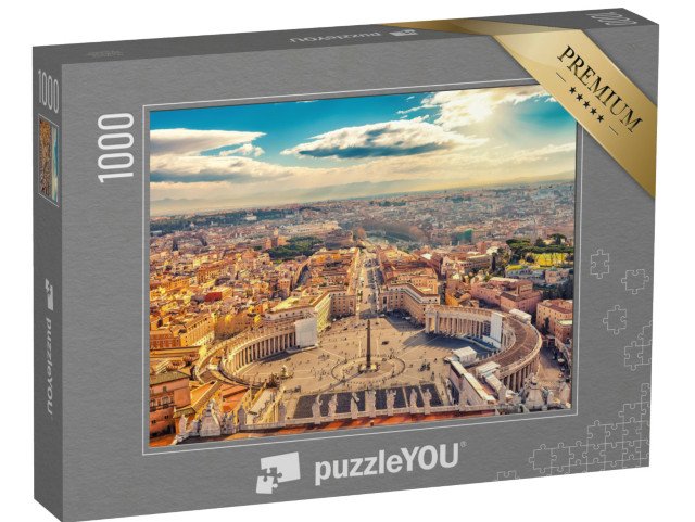 puzzle 1000 dílků „Svatopetrské náměstí ve Vatikánu, Řím, Itálie“