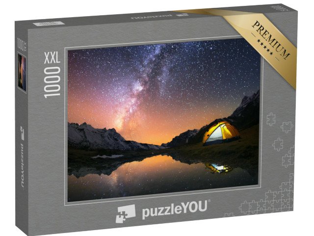 puzzle 1000 dílků XXL „Táboření pod hvězdnou oblohou Nepálu“