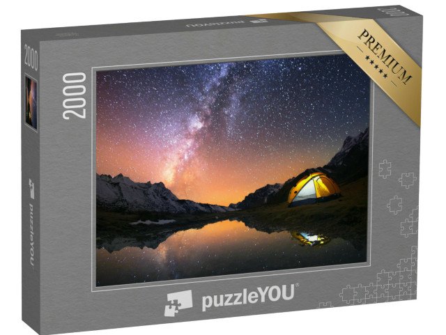 puzzle 2000 dílků „Táboření pod hvězdnou oblohou Nepálu“