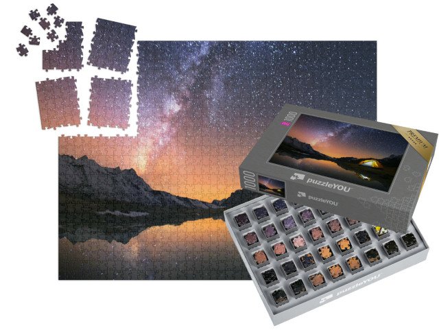 SMART SORTED® | Puzzle 1000 dílků „Táboření pod hvězdnou oblohou Nepálu“
