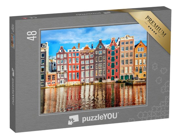 puzzle 48 dílků „Taneční domy v Amsterdamu, Holandsko“