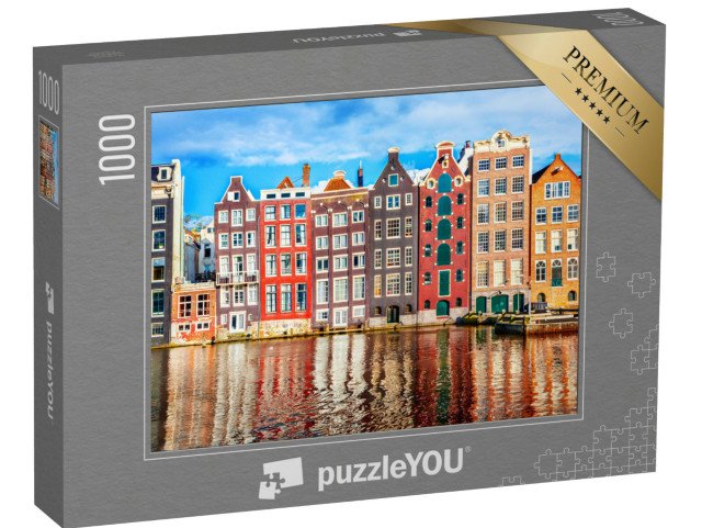 puzzle 1000 dílků „Taneční domy v Amsterdamu, Holandsko“