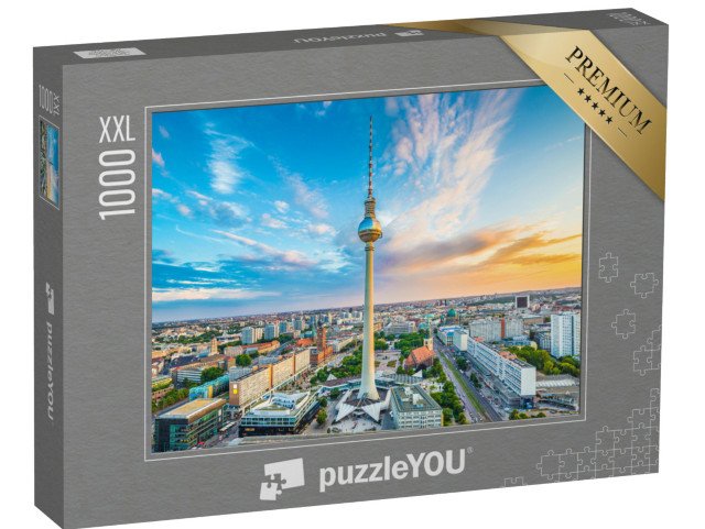 puzzle 1000 dílků XXL „Televizní věž na Alexanderplatz, Berlín, Německo“