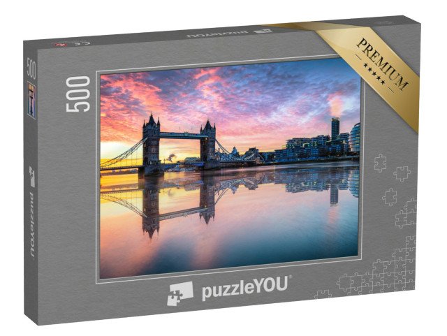 puzzle 500 dílků „Tower Bridge při východu slunce, Londýn, Anglie“
