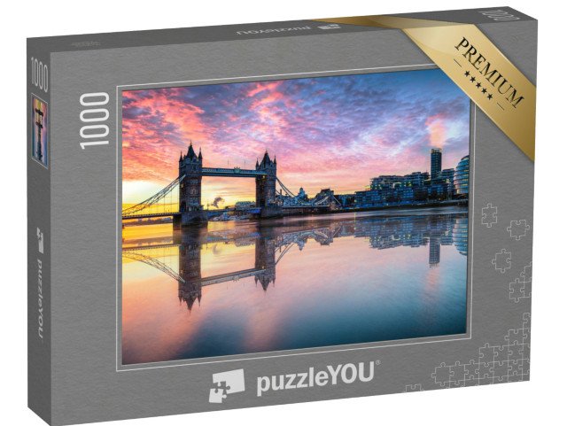 puzzle 1000 dílků „Tower Bridge při východu slunce, Londýn, Anglie“