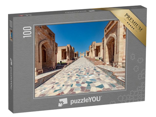 puzzle 100 dílků „Tradiční stavby v Gissaru, Tádžikistán“