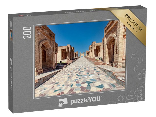 puzzle 200 dílků „Tradiční stavby v Gissaru, Tádžikistán“