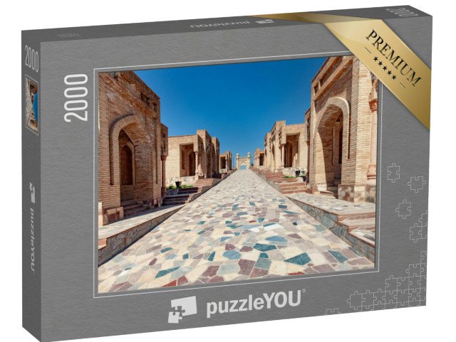 puzzle 2000 dílků „Tradiční stavby v Gissaru, Tádžikistán“