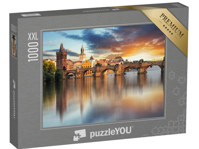 puzzle 1000 dílků XXL „U Karlova mostu, Praha, Česká republika“