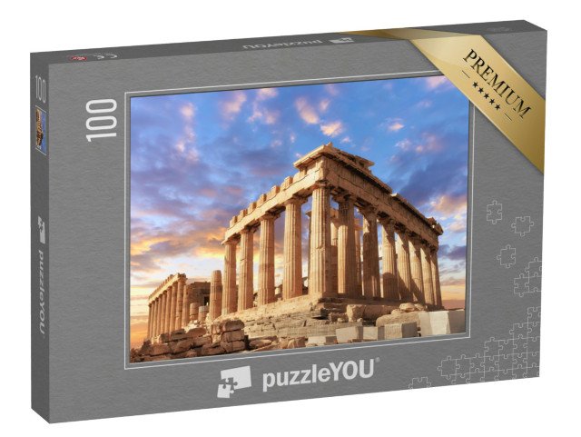 puzzle 100 dílků „Úchvatný chrám Parthenon, Athény, Řecko“