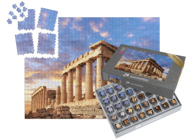 SMART SORTED® | Puzzle 1000 dílků „Úchvatný chrám Parthenon, Athény, Řecko“