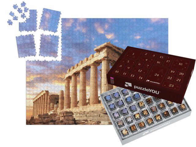 Adventní kalendář „Úchvatný chrám Parthenon, Athény, Řecko“