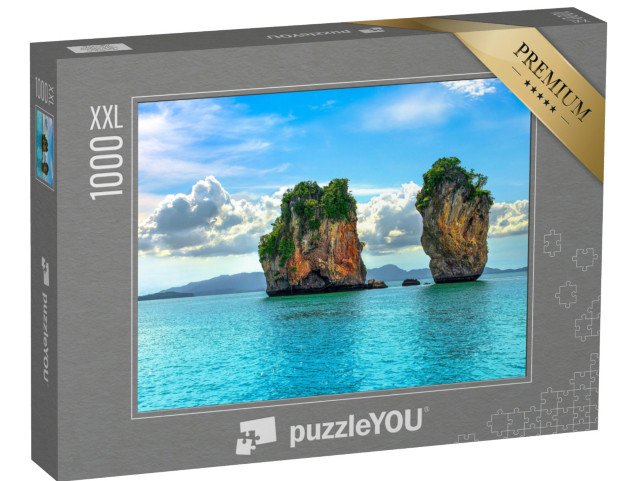 puzzle 1000 dílků XXL „Úchvatný tropický skalnatý ostrov“