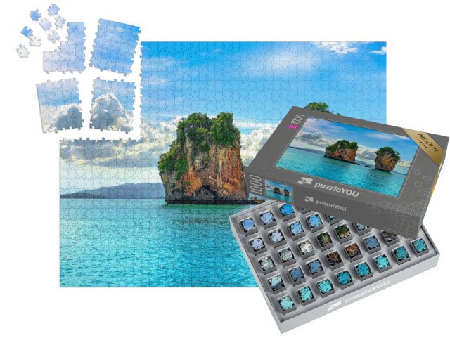 SMART SORTED® | Puzzle 1000 dílků „Úchvatný tropický skalnatý ostrov“