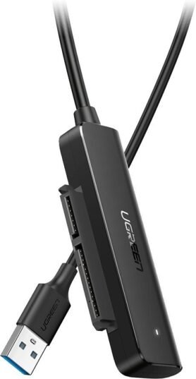 UGREEN USB 3.0 to SATA III Adapter Cable for 2.5“ HDD / SSD Black 0.5m