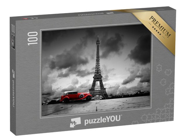 puzzle 100 dílků „Umělecký obraz Eiffelovy věže, Paříž, Francie“