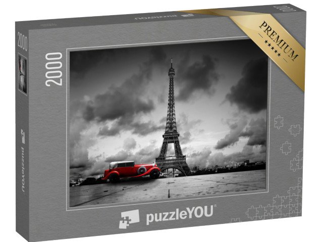 puzzle 2000 dílků „Umělecký obraz Eiffelovy věže, Paříž, Francie“