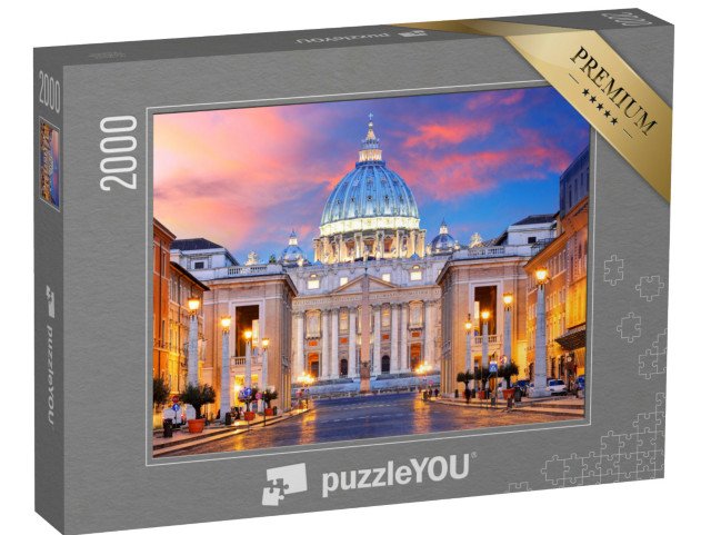 puzzle 2000 dílků „Vatikán ve světle zapadajícího slunce, Itálie“