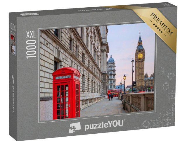 puzzle 1000 dílků XXL „Večerní panorama Londýna s Big Benem a budovou parlamentu, Anglie“