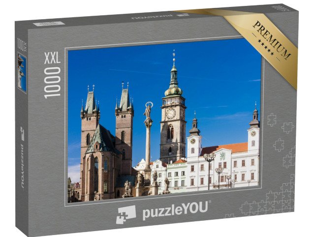 puzzle 1000 dílků XXL „Velké náměstí, Hradec Králové, Česká republika“