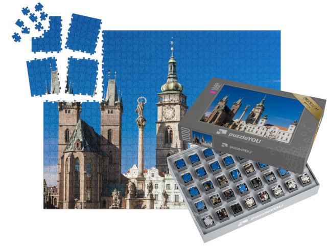 SMART SORTED® | Puzzle 1000 dílků „Velké náměstí, Hradec Králové, Česká republika“