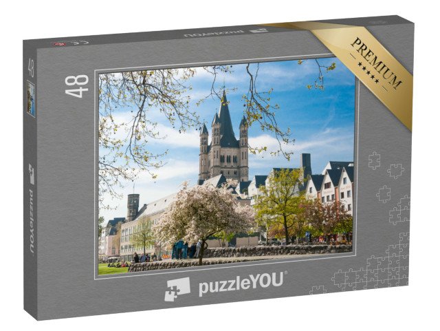 puzzle 48 dílků „Velký kostel svatého Martina v Kolíně nad Rýnem, Německo“