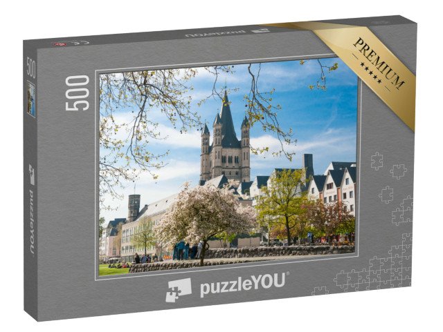 puzzle 500 dílků „Velký kostel svatého Martina v Kolíně nad Rýnem, Německo“