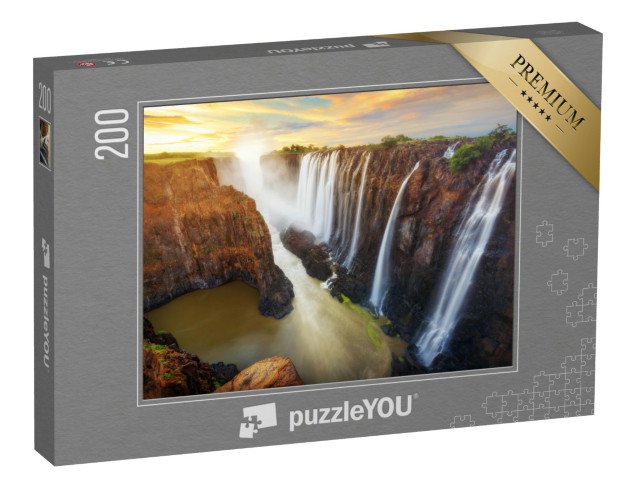 puzzle 200 dílků „Viktoriiny vodopády v Zambii a Zimbabwe“