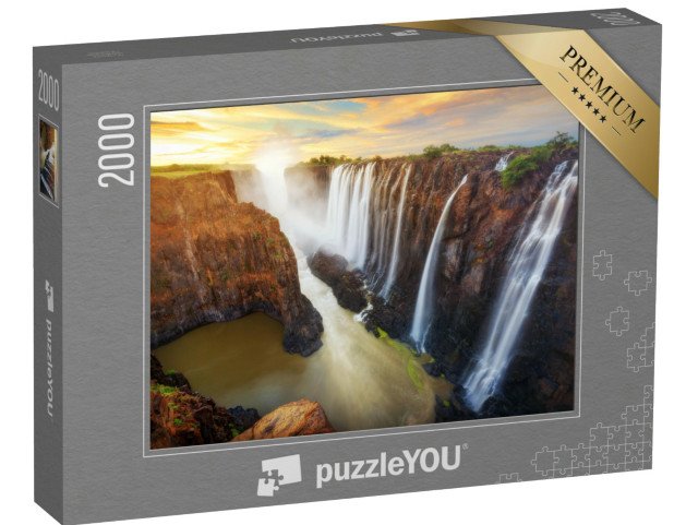 puzzle 2000 dílků „Viktoriiny vodopády v Zambii a Zimbabwe“