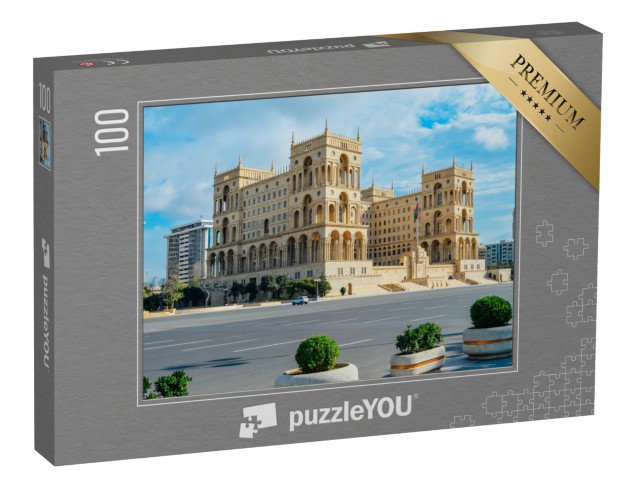 puzzle 100 dílků „Vládní budova Ázerbájdžánu, Baku“